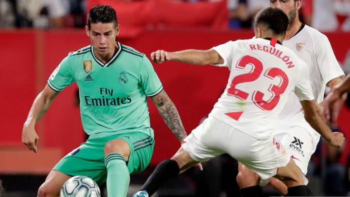James Rodríguez 76' en la victoria del Real Madrid frente a Sevilla