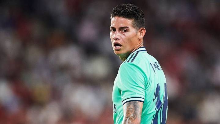 James Rodríguez, volante del Real Madrid