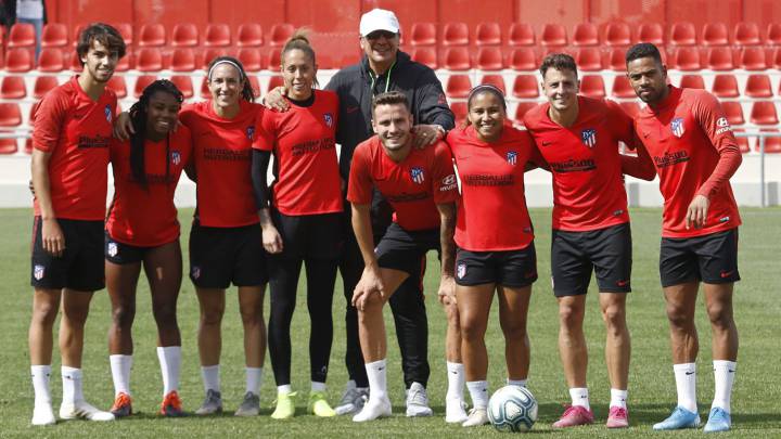 Leicy Santos y Santi Arias comparten juntos una práctica en el nuevo complejo de entrenamientos