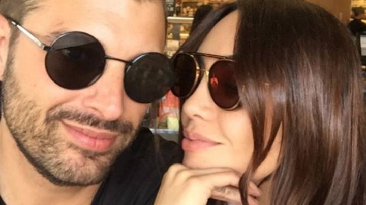 Carolina Guerra, actriz y modelo colombiana con su esposo David Reuben Jr.