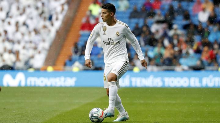 James Rodríguez juega 12 minutos ante el Osasuna y se alista para el derbi ante Atlético de Madrid