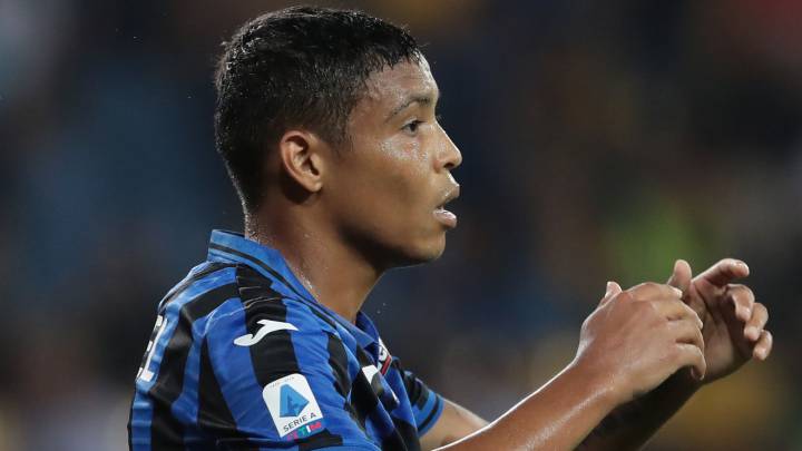 Luis Fernando Muriel durante el partido de Atalanta ante Torino por la Serie A