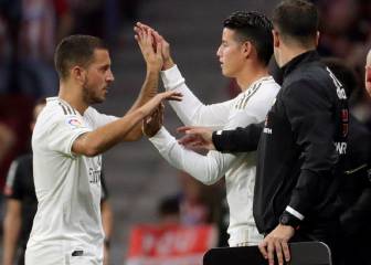 Zidane le da un cuarto de hora a James en el derbi de Madrid