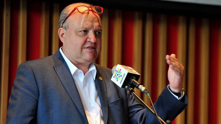 Jorge Enrique Vélez, presidente de la Dimayor, que se niega a negociar las peticiones de Acolfutpro.