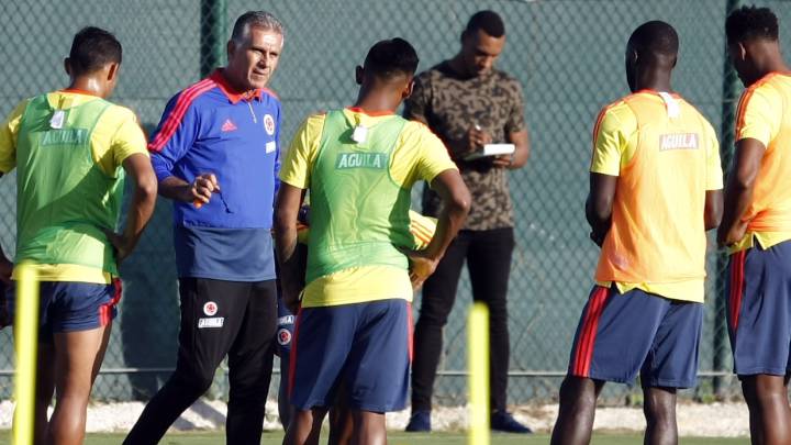 Selección Colombia en un entrenamiento en España bajo el mando de Carlos Queiroz