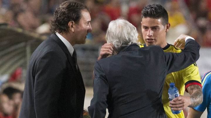Néstor Lorenzo y James Rodríguez