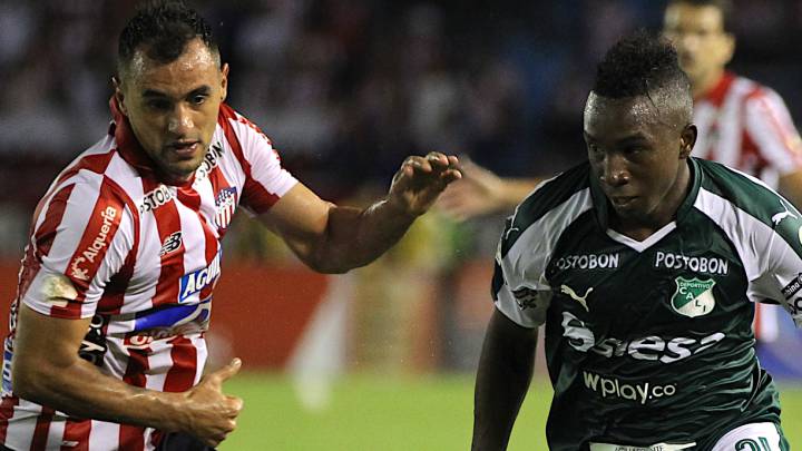Junior ante Cali en la fecha 16 de la Liga Águila