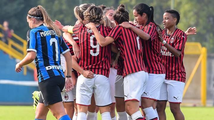 Lady Andrade jugó 63 minutos en el primer clásico femenino por Serie A entre Milan e Inter