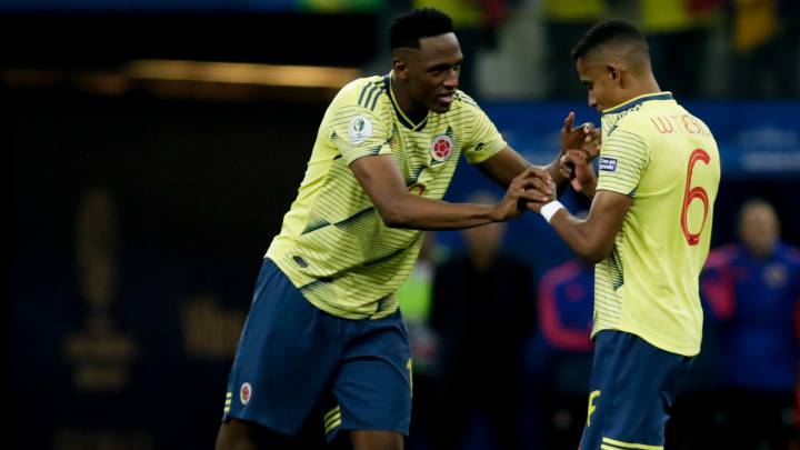 Yerry Mina y William Tesillo, defensas de la Selección Colombia