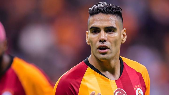 Falcao durante un partido de Galatasaray por la Liga Turca