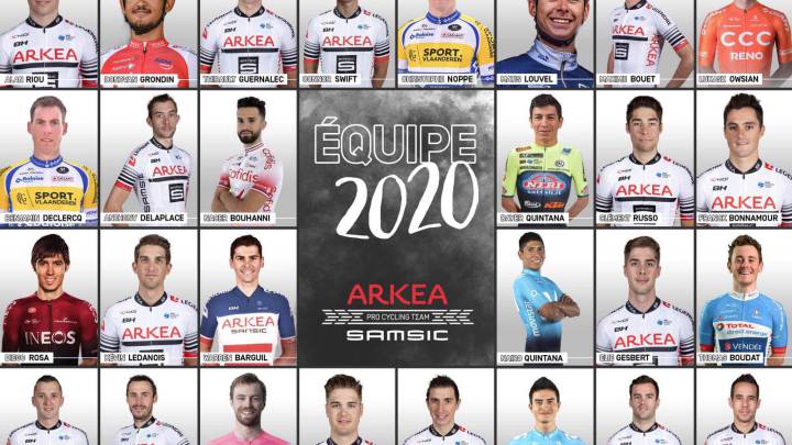 Nairo Quintana y sus nuevos compañeros del Arkea