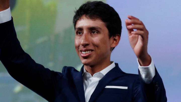 Egan Bernal, en la presentación del recorrido del Tour de Francia 2020