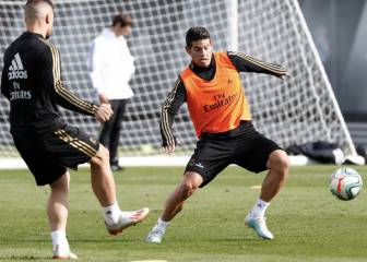 James entrena con el Madrid que recupera cinco jugadores
