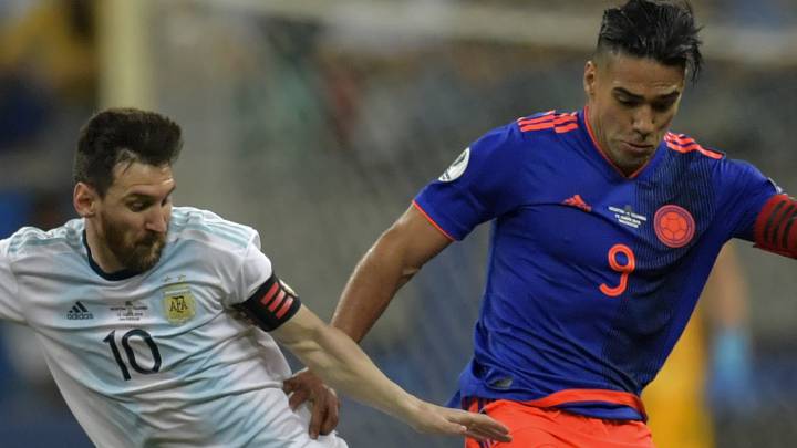 Falcao y Messi se encuentran en partido por la Copa América 2019