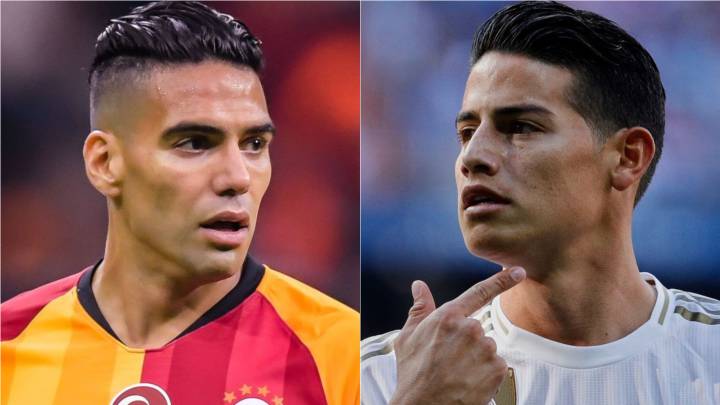 Falcao y James con sus clubes en Europa