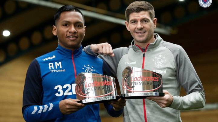 Alfredo Morelos y Steven Gerrard, elegidos como los mejores del mes de septiembre en la Premier League escocesa