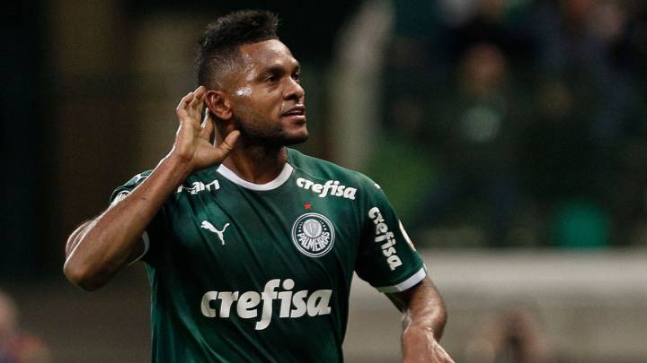 Miguel Ángel Borja, delantero colombiano del Palmeiras
