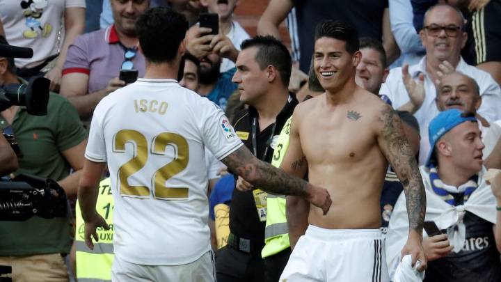 James tiene mejores números que Isco en las últimas tres temporadas
