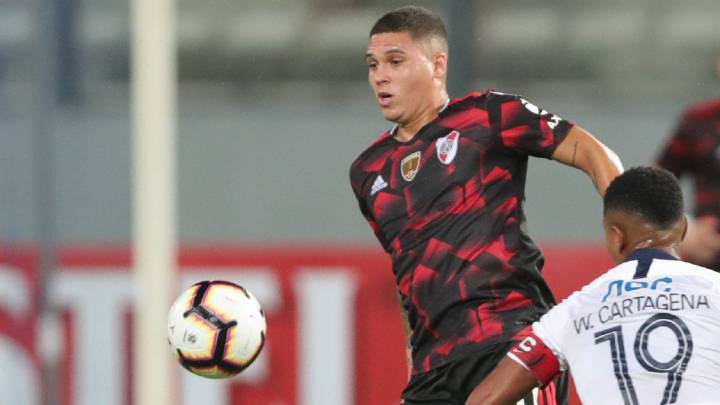 Juan Fernando Quintero, jugador de River Plate ante Alianza Lima
