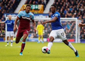 Everton espera que la lesión de Yerry Mina no sea grave