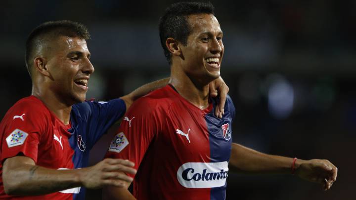 Andrés Ricaurte celebra su gol ante Alianza