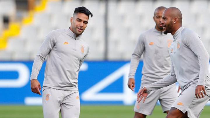 Radamel Falcao García en entrenamiento de Galatasaray