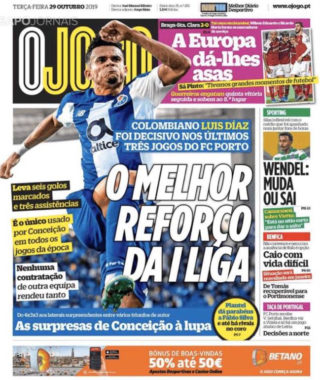Portada de O Jogo.