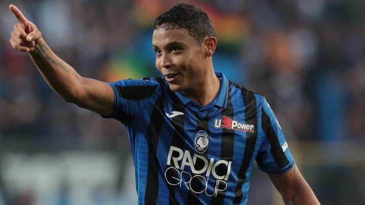 Luis Fernando Muriel , delantero colombiano del Atalanta
