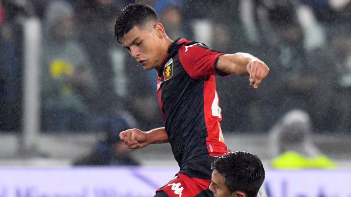 Kevin Agudelo, en partido de la Serie A