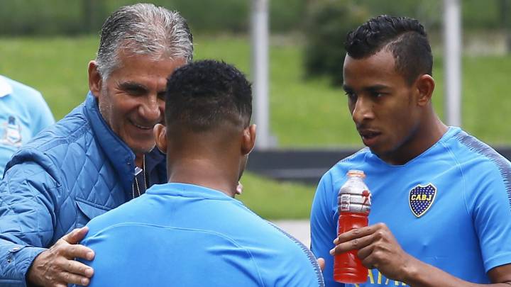 Carlos Queiroz, Sebastián Villa y Frank Fabra
