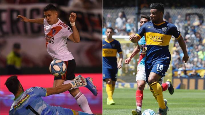 Rafael Santos Borré y Frank Fabra, los colombianos más destacados de la fecha en el fútbol argentino.