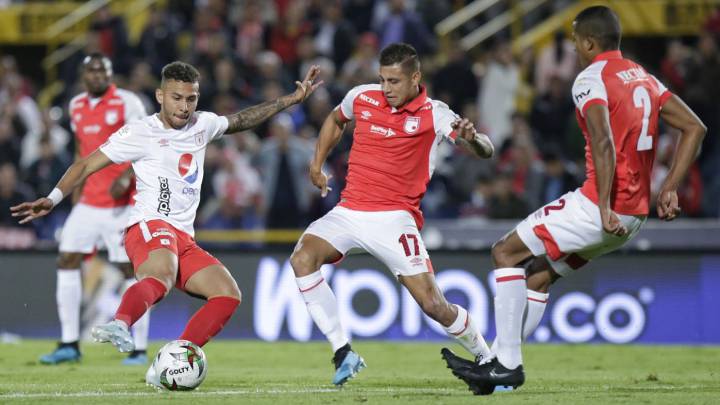 Independiente Santa Fe y América arrancan la primera fecha de los cuadrangulares de la Liga Águila, un duelo que marcará el camino a la final