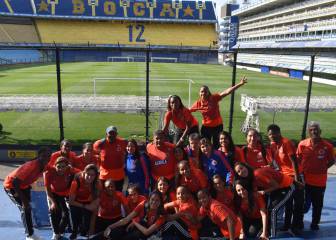 Selección Colombia Femenina visita La Bombonera