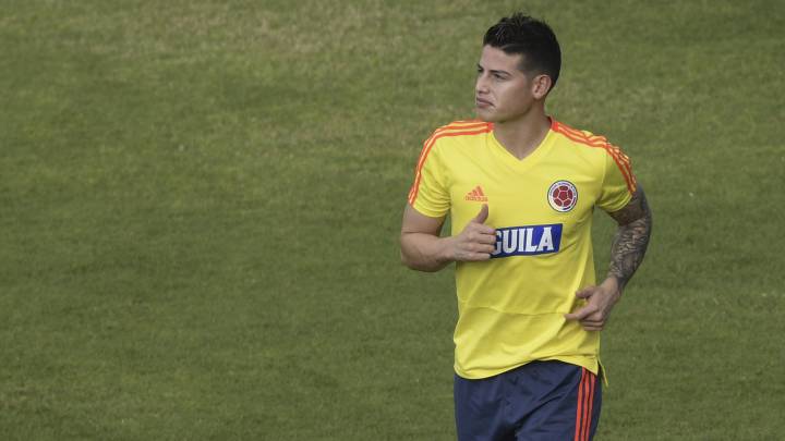 James Rodríguez entrena con la Selección a puerta cerrada