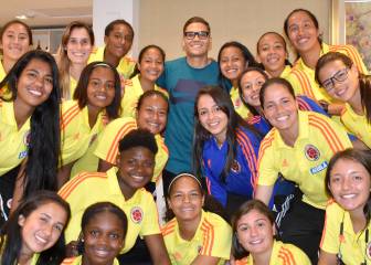Quintero y Borré visitan a la Selección Colombia Femenina