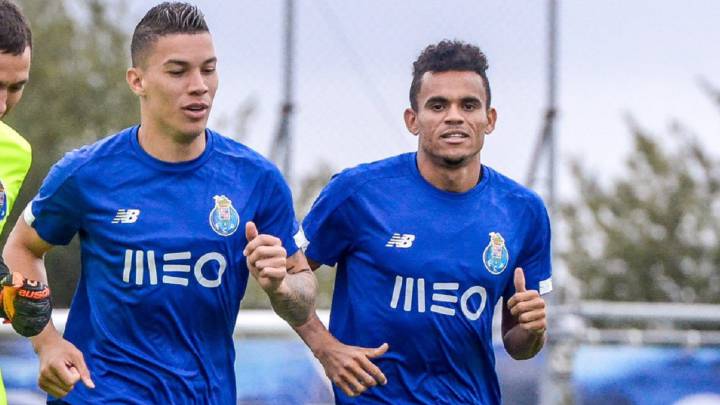 Luis Díaz y Mateus Uribe, jugadores del Porto