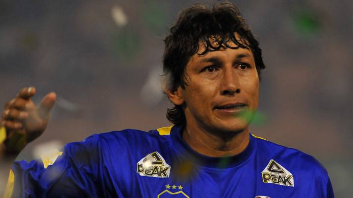 Jorge 'Patrón' Bermúdez en su partido de despedida