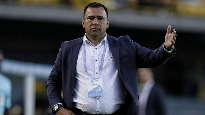 El técnico de Independiente Santa Fe, Harold Rivera, se refirió a la derrota ante el Deportivo Cali en la segunda fecha de los cuadrangulares de la Liga Águila