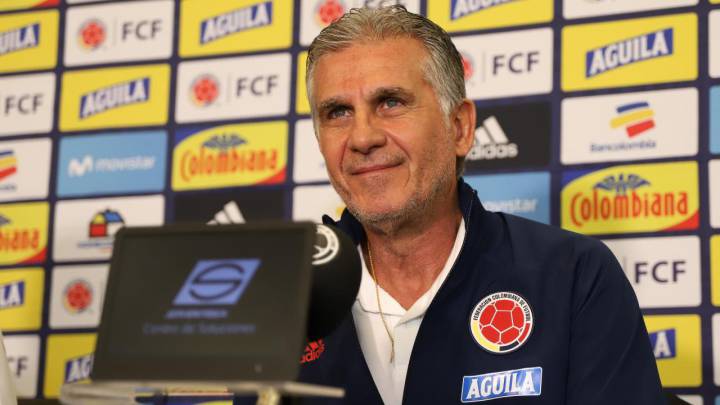 Carlos Queiroz en rueda de prensa en Miami