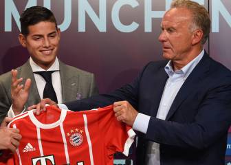 Rummenigge recuerda el paso de James por Bayern Múnich