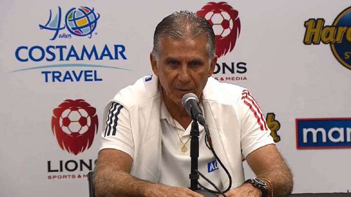 Carlos Queiroz en rueda de prensa