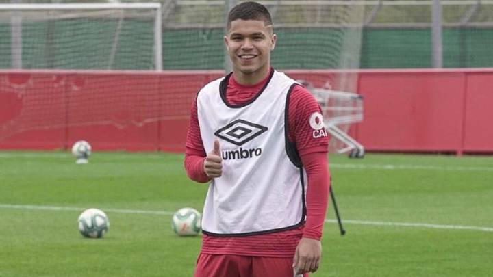 Juan Camilo Hernández regresa al Mallorca y ya entrena con el grupo