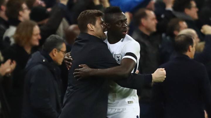 Davinson Sánchez y Mauricio Pochettino