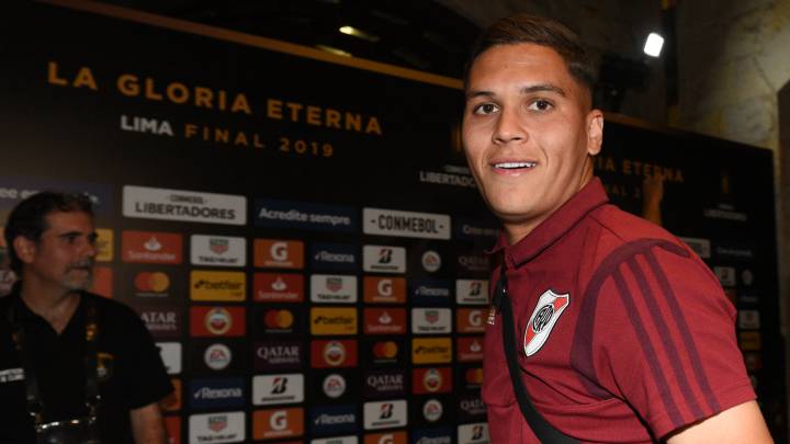 Juan Fernando Quintero, en el 11 millonario de la final de Copa Libertadores.