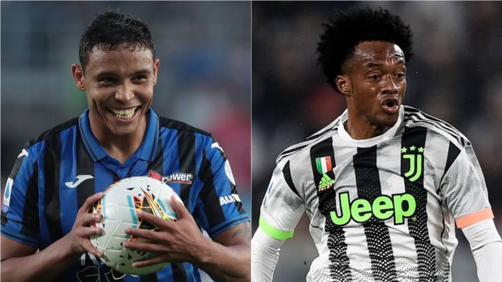 Muriel y Cuadrado, claves para el Atalanta - Juve