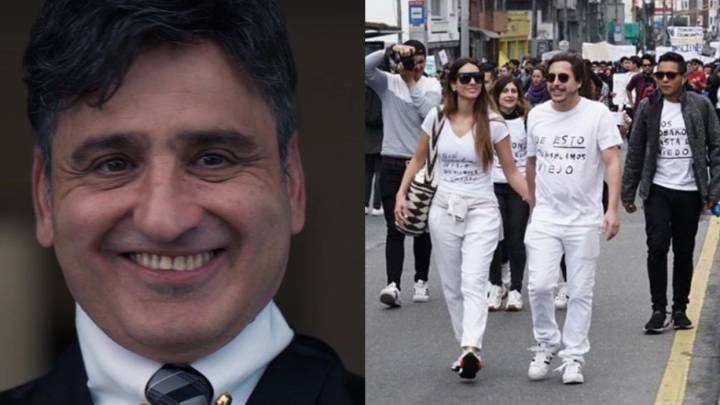 Alejandro Riaño y Robinson Díaz, participaron en las protestas