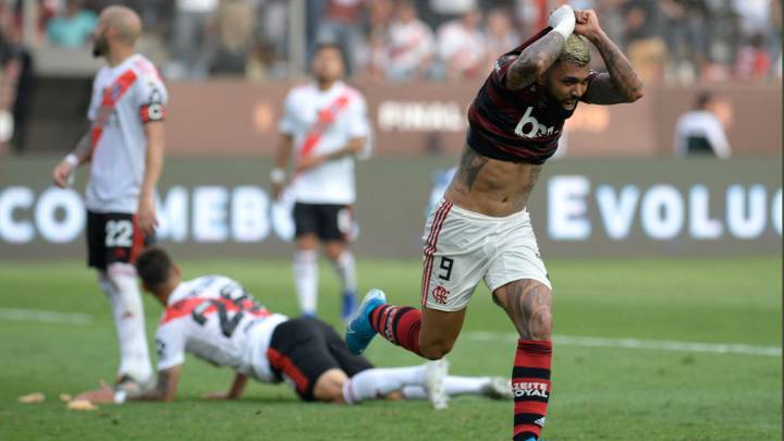 River Plate de Argentina enfrentó a Flamengo de Brasil en la final de la Copa Conmebol Libertadores de América en el estadio Monumental de Lima