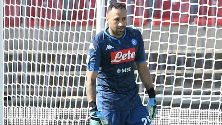David Ospina en un partido con Napoli por la Serie A 2019/20