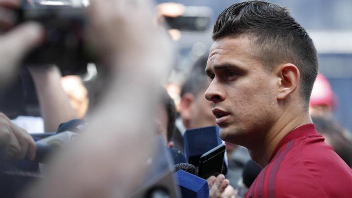 Rafael Santos Borré en la final de Copa Libertadores