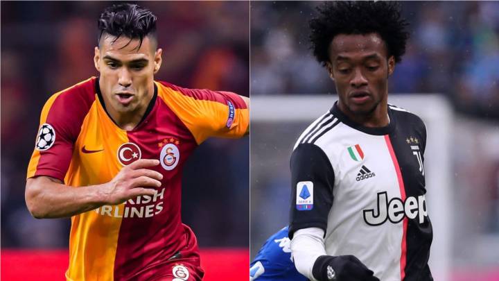 Falcao y Cuadrado, jugadores colombianos en Europa
